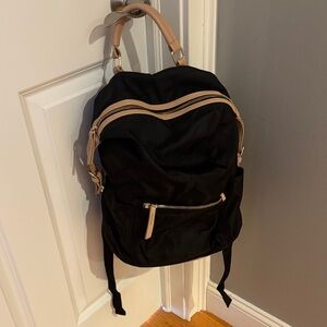 Tommy Bahama Black and Tan Backpack
